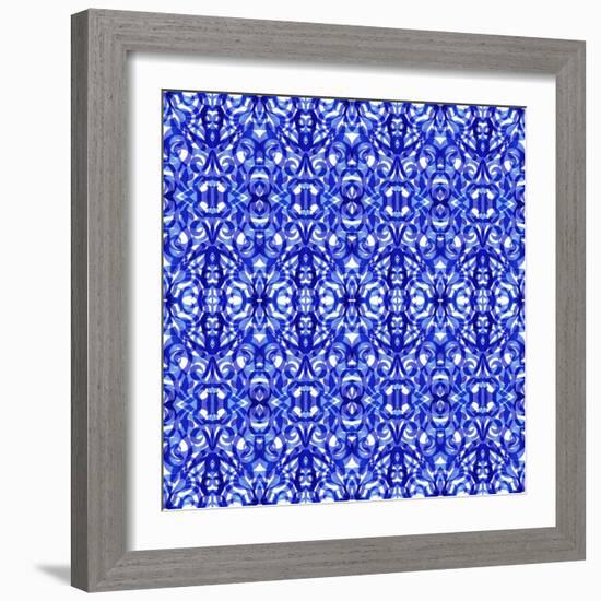 Kaleidoscope Texture Pattern-Medusa81-Framed Art Print