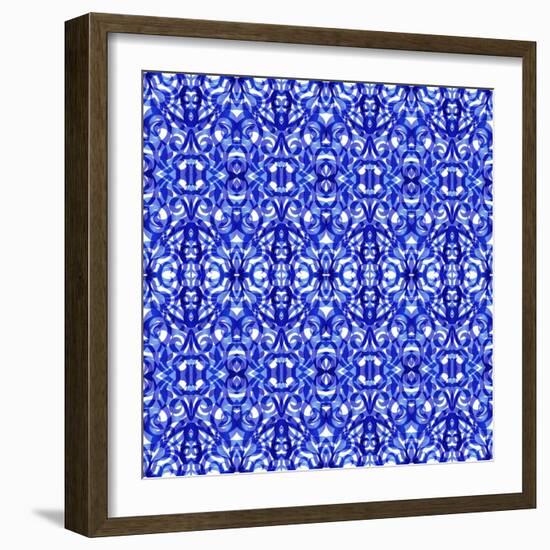 Kaleidoscope Texture Pattern-Medusa81-Framed Art Print