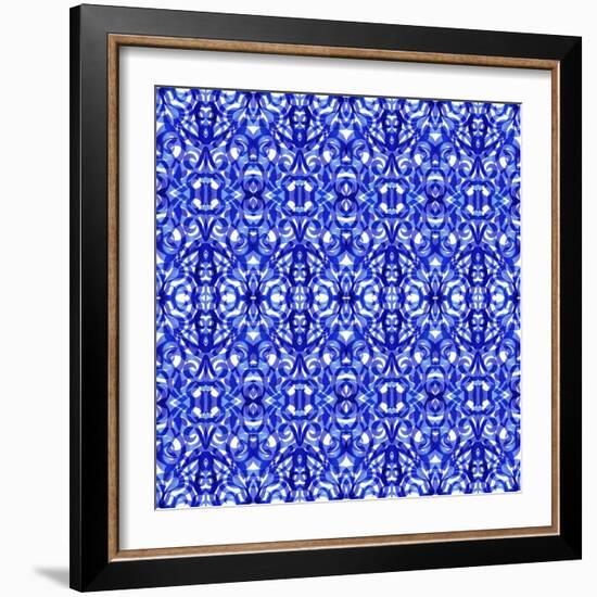 Kaleidoscope Texture Pattern-Medusa81-Framed Art Print