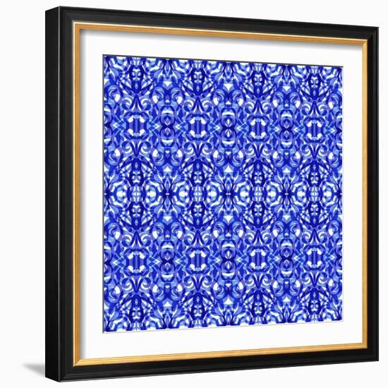 Kaleidoscope Texture Pattern-Medusa81-Framed Art Print