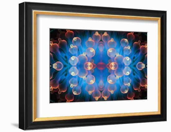 Kaleidoscopic image of Bubble tip anemone, Raja Ampat, West Papua, Indonesia.-Georgette Douwma-Framed Photographic Print