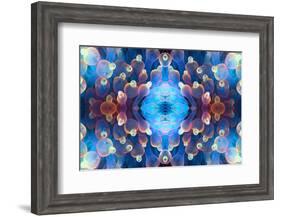 Kaleidoscopic image of Bubble tip anemone, Raja Ampat, West Papua, Indonesia-Georgette Douwma-Framed Photographic Print