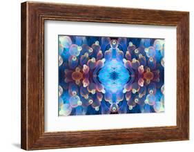 Kaleidoscopic image of Bubble tip anemone, Raja Ampat, West Papua, Indonesia-Georgette Douwma-Framed Photographic Print