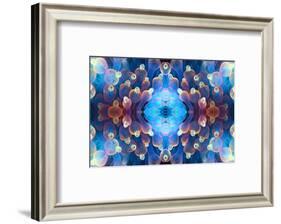 Kaleidoscopic image of Bubble tip anemone, Raja Ampat, West Papua, Indonesia-Georgette Douwma-Framed Photographic Print