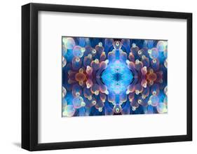 Kaleidoscopic image of Bubble tip anemone, Raja Ampat, West Papua, Indonesia-Georgette Douwma-Framed Photographic Print