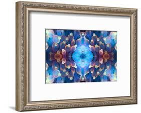 Kaleidoscopic image of Bubble tip anemone, Raja Ampat, West Papua, Indonesia-Georgette Douwma-Framed Photographic Print
