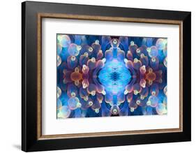 Kaleidoscopic image of Bubble tip anemone, Raja Ampat, West Papua, Indonesia-Georgette Douwma-Framed Photographic Print