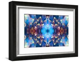 Kaleidoscopic image of Bubble tip anemone, Raja Ampat, West Papua, Indonesia-Georgette Douwma-Framed Photographic Print