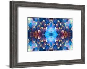Kaleidoscopic image of Bubble tip anemone, Raja Ampat, West Papua, Indonesia-Georgette Douwma-Framed Photographic Print