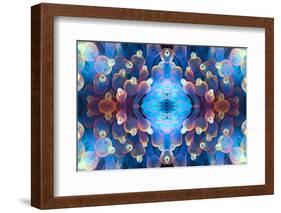 Kaleidoscopic image of Bubble tip anemone, Raja Ampat, West Papua, Indonesia-Georgette Douwma-Framed Photographic Print