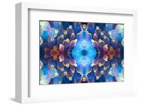Kaleidoscopic image of Bubble tip anemone, Raja Ampat, West Papua, Indonesia-Georgette Douwma-Framed Photographic Print