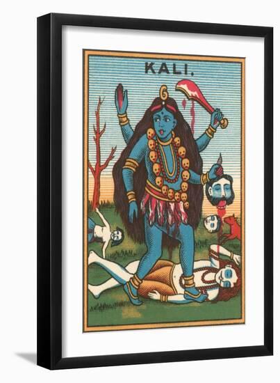 Kali, Goddess of Destruction-null-Framed Art Print