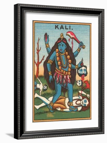 Kali, Goddess of Destruction-null-Framed Art Print