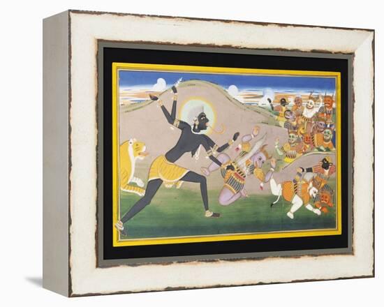 Kali Slaying Demons, C.1800-1820-null-Framed Premier Image Canvas