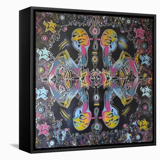 Kaliedescope Dreams-Abstract Graffiti-Framed Premier Image Canvas
