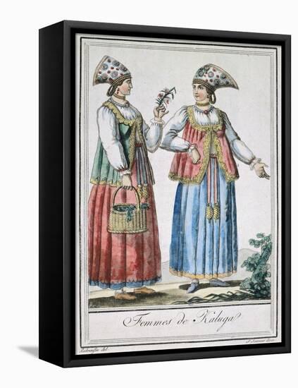 Kaluga Women in Traditional Costumes-null-Framed Premier Image Canvas