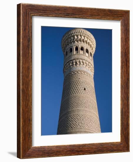 Kalyan Minaret Which Allegedly Awed Genghis Khan-Amar Grover-Framed Photographic Print