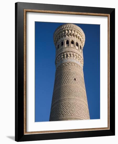 Kalyan Minaret Which Allegedly Awed Genghis Khan-Amar Grover-Framed Photographic Print