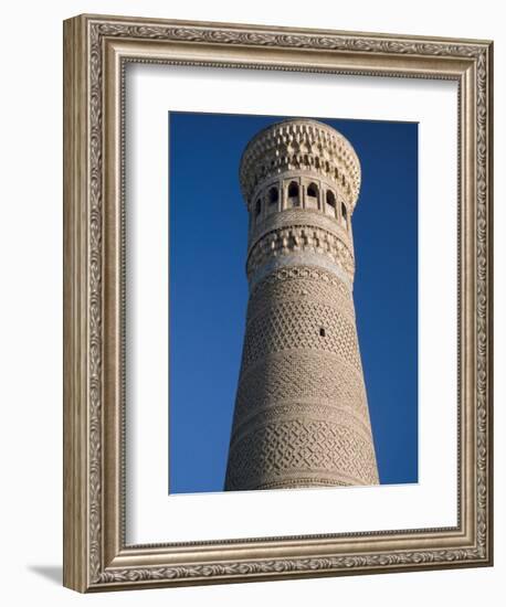 Kalyan Minaret Which Allegedly Awed Genghis Khan-Amar Grover-Framed Photographic Print