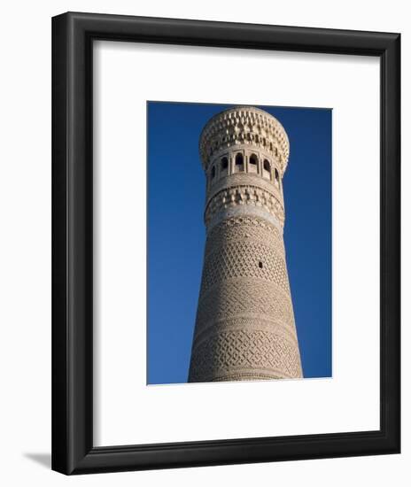 Kalyan Minaret Which Allegedly Awed Genghis Khan-Amar Grover-Framed Photographic Print