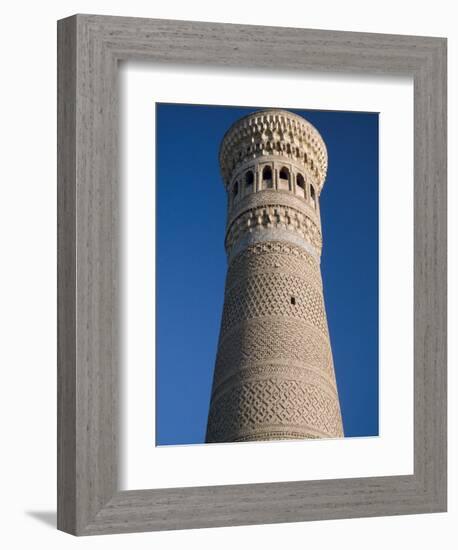 Kalyan Minaret Which Allegedly Awed Genghis Khan-Amar Grover-Framed Photographic Print