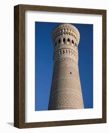 Kalyan Minaret Which Allegedly Awed Genghis Khan-Amar Grover-Framed Photographic Print