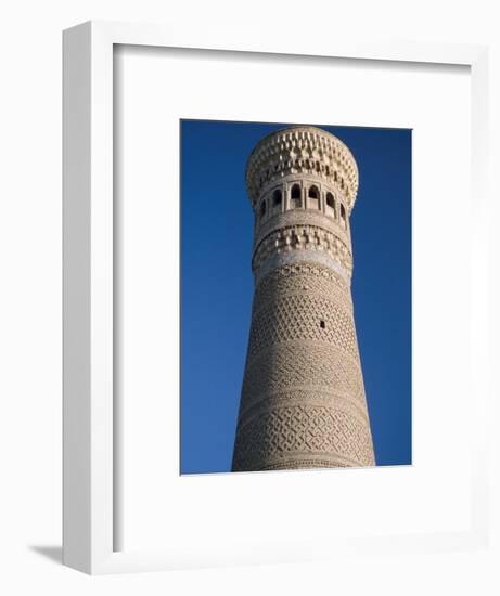 Kalyan Minaret Which Allegedly Awed Genghis Khan-Amar Grover-Framed Photographic Print