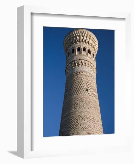 Kalyan Minaret Which Allegedly Awed Genghis Khan-Amar Grover-Framed Photographic Print