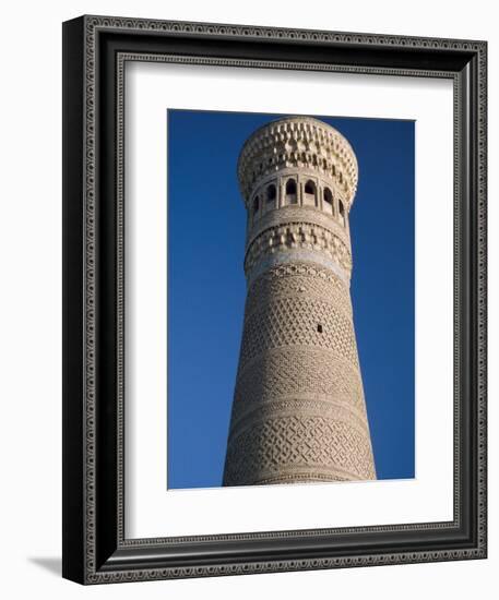 Kalyan Minaret Which Allegedly Awed Genghis Khan-Amar Grover-Framed Photographic Print