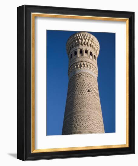 Kalyan Minaret Which Allegedly Awed Genghis Khan-Amar Grover-Framed Photographic Print