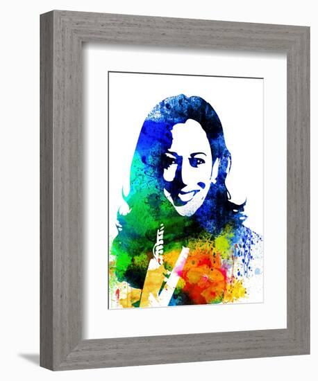 Kamala Harris Watercolor-Olivia Morgan-Framed Art Print