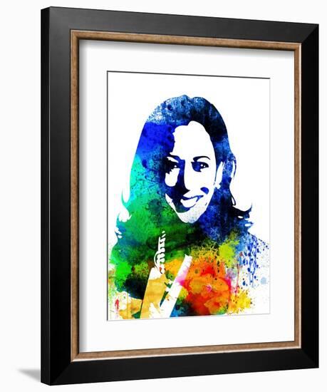 Kamala Harris Watercolor-Olivia Morgan-Framed Art Print