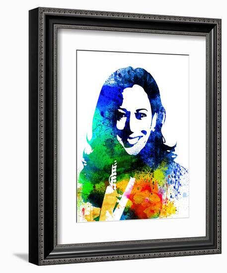 Kamala Harris Watercolor-Olivia Morgan-Framed Art Print