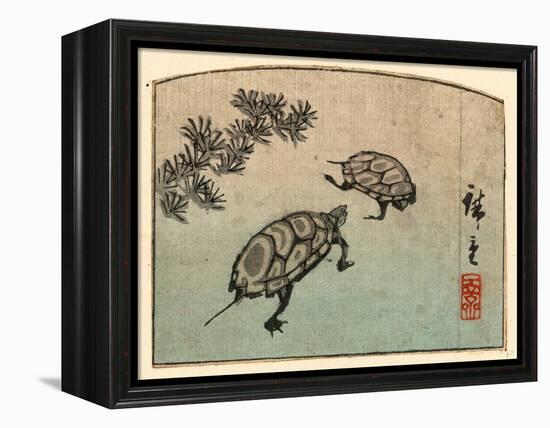 Kame-Utagawa Hiroshige-Framed Premier Image Canvas