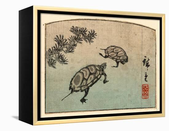 Kame-Utagawa Hiroshige-Framed Premier Image Canvas