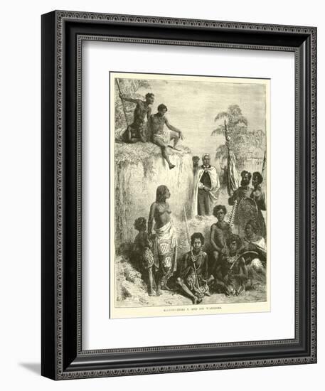 Kamehameha I and His Warriors-null-Framed Giclee Print