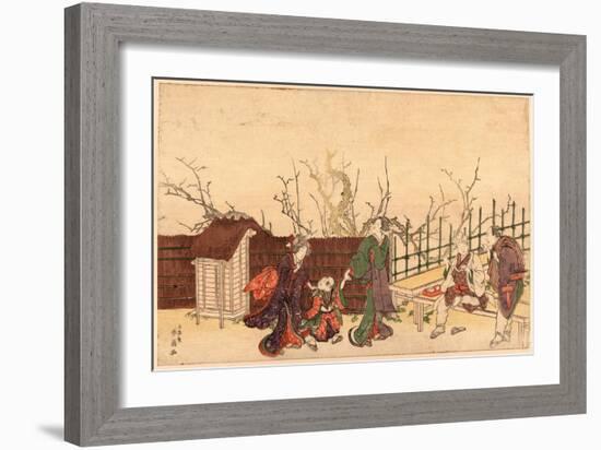 Kameido Umeyashiki-Katsukawa Shunsen-Framed Giclee Print