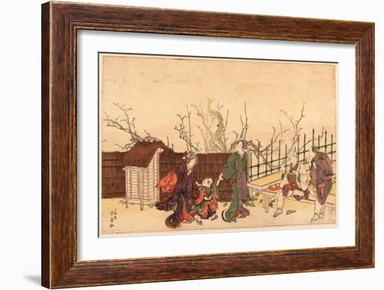 Kameido Umeyashiki-Katsukawa Shunsen-Framed Giclee Print