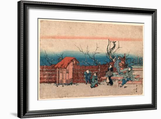 Kameido Umeyashiki-Utagawa Kunitora-Framed Giclee Print