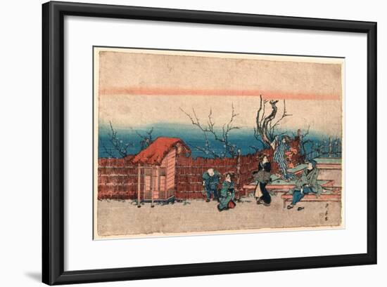 Kameido Umeyashiki-Utagawa Kunitora-Framed Giclee Print