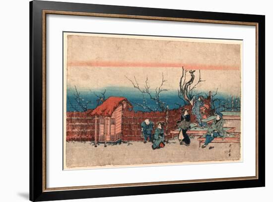 Kameido Umeyashiki-Utagawa Kunitora-Framed Giclee Print