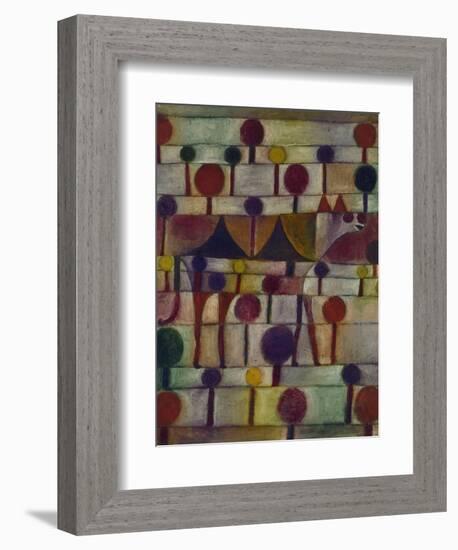 Kamel in Rhythmischer Baumlandschaft, 1920-Paul Klee-Framed Giclee Print