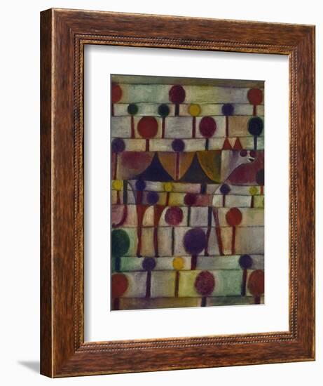 Kamel in Rhythmischer Baumlandschaft, 1920-Paul Klee-Framed Giclee Print