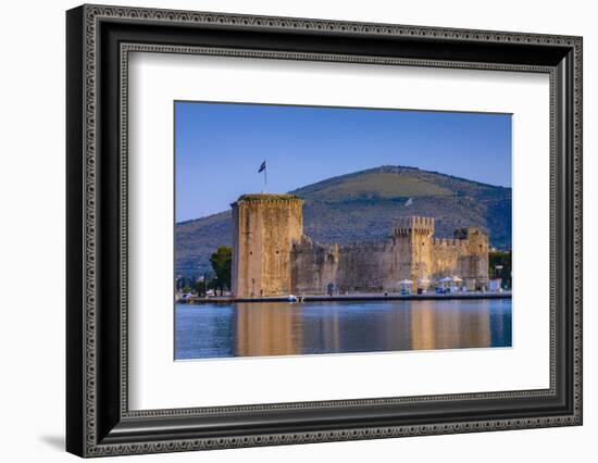 Kamerlengo Fortress, Trogir Harbour, Trogir, Dalmatian Coast, Croatia-Neil Farrin-Framed Photographic Print