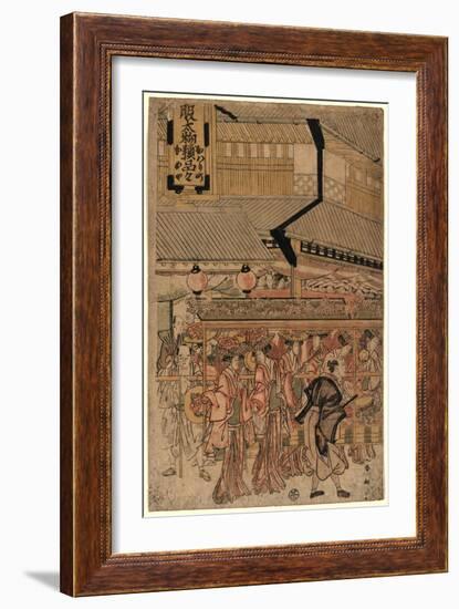 Kameya No Mae No Sanno Sai No Yatai-Katsukawa Shunko-Framed Giclee Print