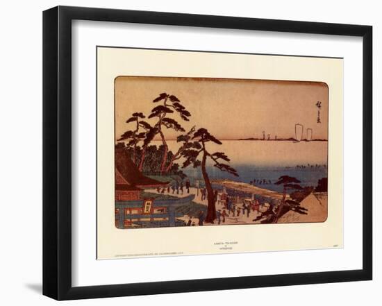 Kameya Tea House-Ando Hiroshige-Framed Art Print