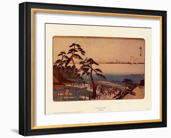 Kameya Tea House-Ando Hiroshige-Framed Art Print