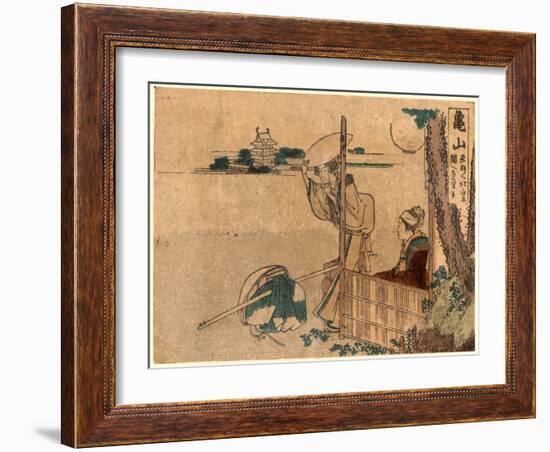 Kameyama-Katsushika Hokusai-Framed Giclee Print