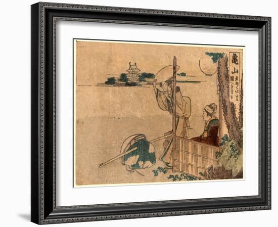 Kameyama-Katsushika Hokusai-Framed Giclee Print