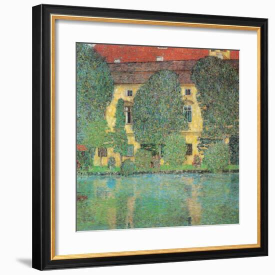 Kammer at Attersee-Gustav Klimt-Framed Art Print